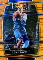 Luka Doncic 2021 Select 12 Concourse FOTL Neon Orange Pulsar 15 PSA