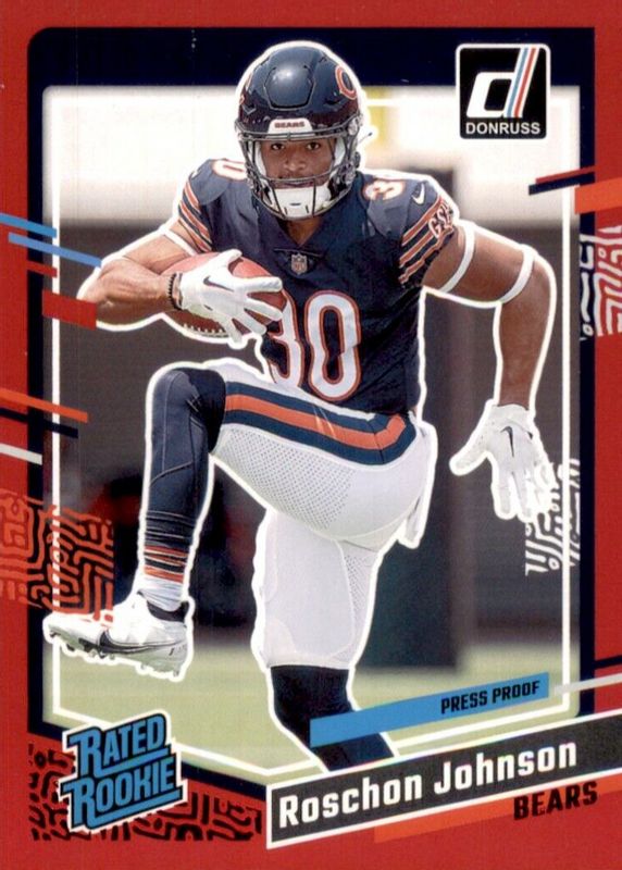 Roschon Johnson 2023 Donruss 314 Press Proof Red Price Guide Sports