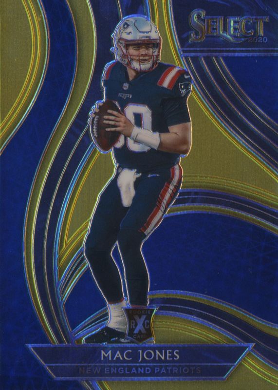 Mac Jones 2020 Select #405 XRC Prizm - Gold /10 RAW