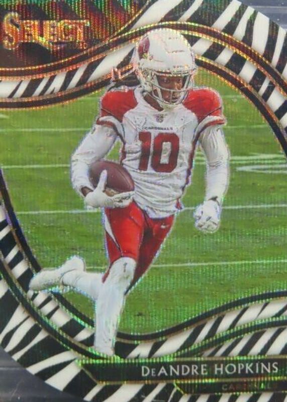 DeAndre Hopkins 2020 Select #323 Field Level Zebra Die-Cut /(SSP) SGC 10