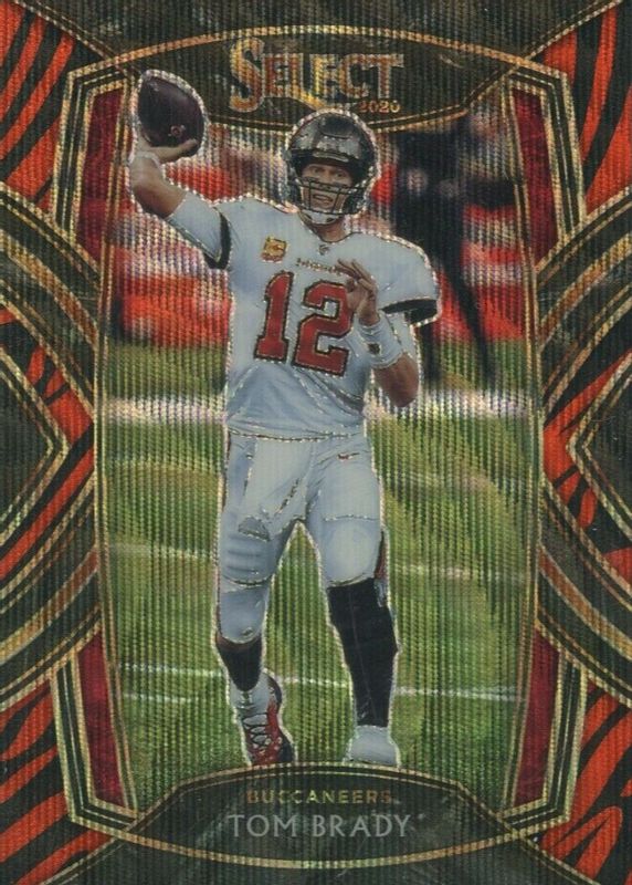 Tom Brady 2020 Select #201 Club Level Tiger /(SSP) SGC 9.5