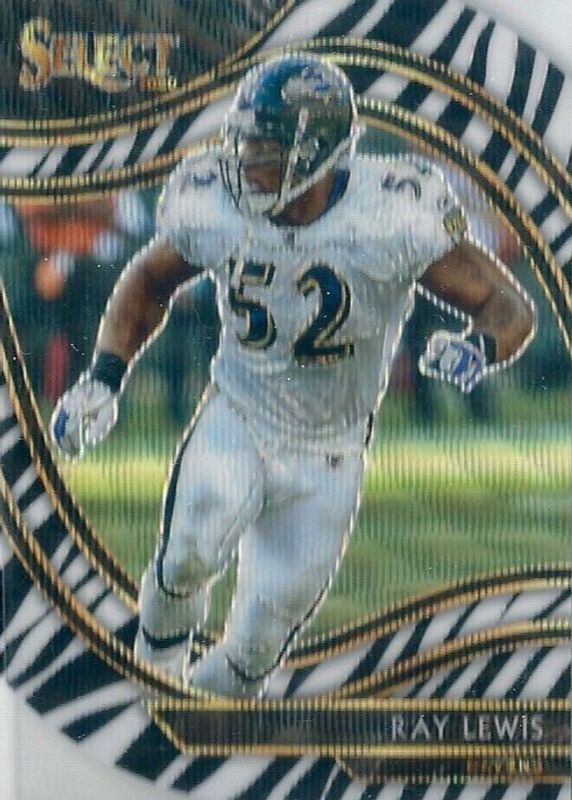 Ray Lewis 2020 Select #318 Field Level Zebra Die-Cut /(SSP) PSA 10