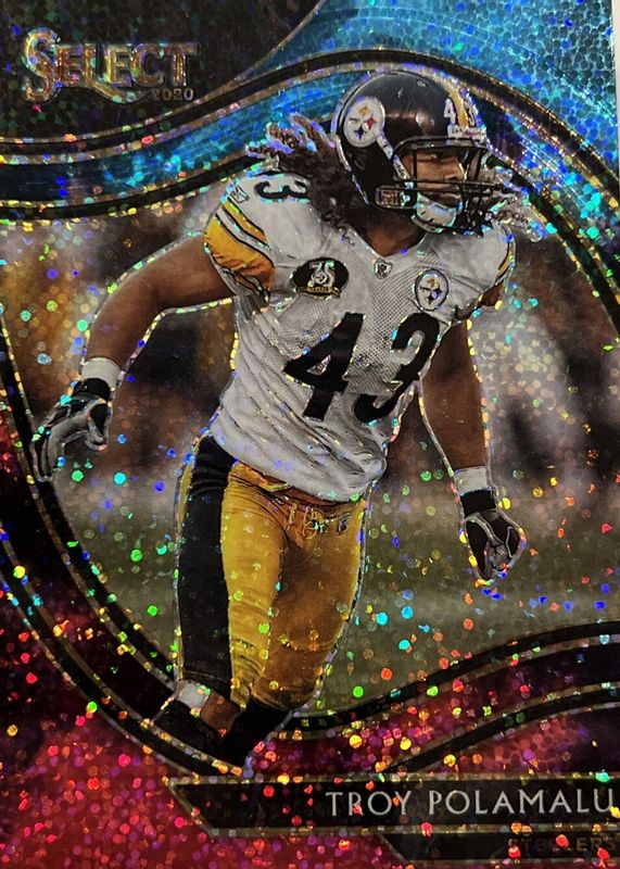 Troy Polamalu 2020 Select #341 Field Level Cosmic /(SSP) PSA 10