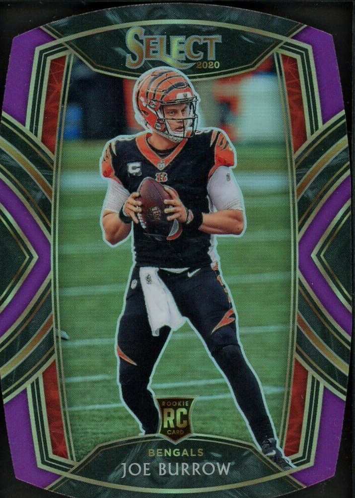 ブロリー  P Joe Burrow 2020 Select #246 Club Level Purple Die-Cut Price