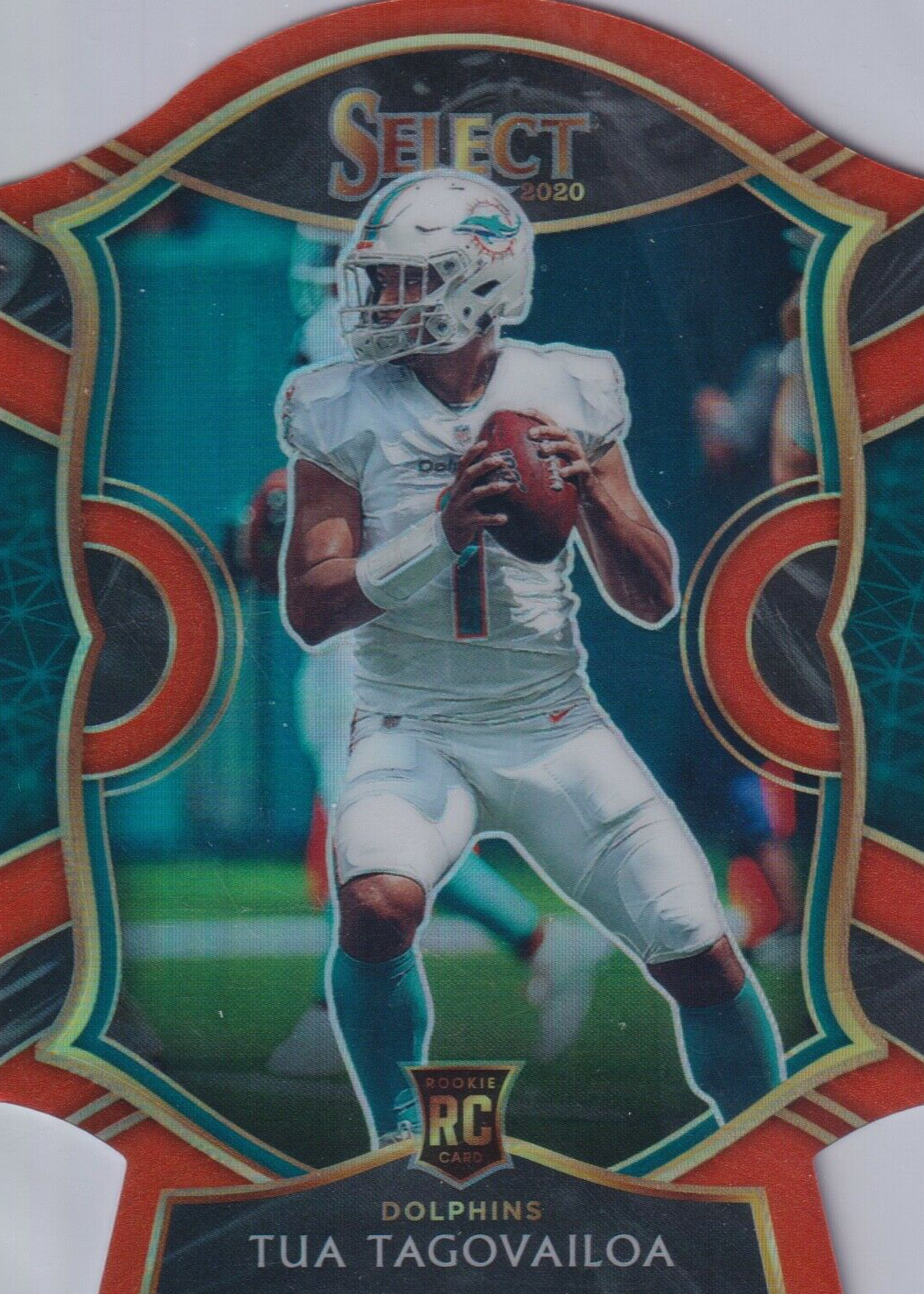 Tua Tagovailoa 2020 Select #45 Concourse Orange Die-Cut Price