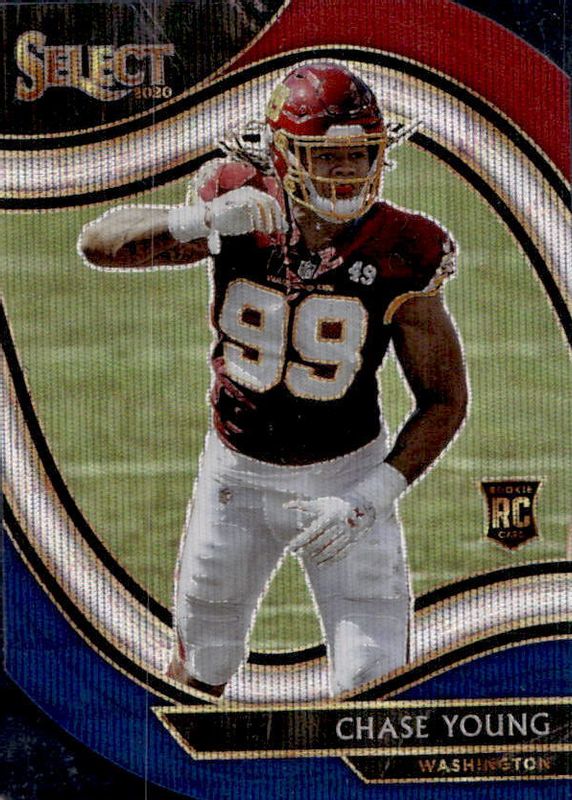 Chase Young 2020 Select #364 Field Level Tri-Color Die-Cut Rookie SGC 10