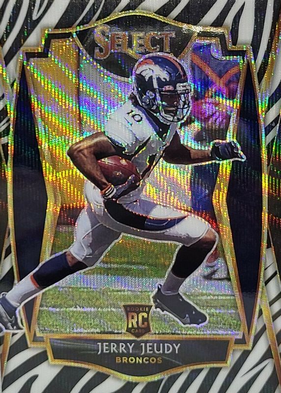 Jerry Jeudy 2020 Select #156 Premier Level Zebra /(SSP) Rookie SGC 9.5