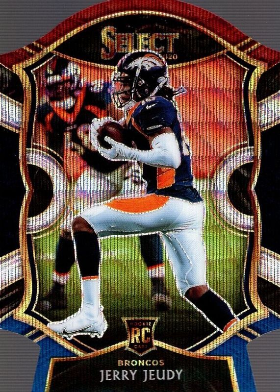 Jerry Jeudy 2020 Select #56 Concourse Tri-Color Die-Cut Rookie SGC 10