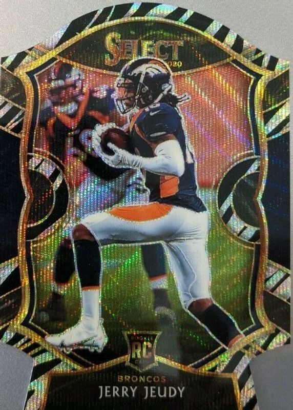 Jerry Jeudy 2020 Select #56 Concourse Zebra Die-Cut /(SSP) Rookie SGC 10