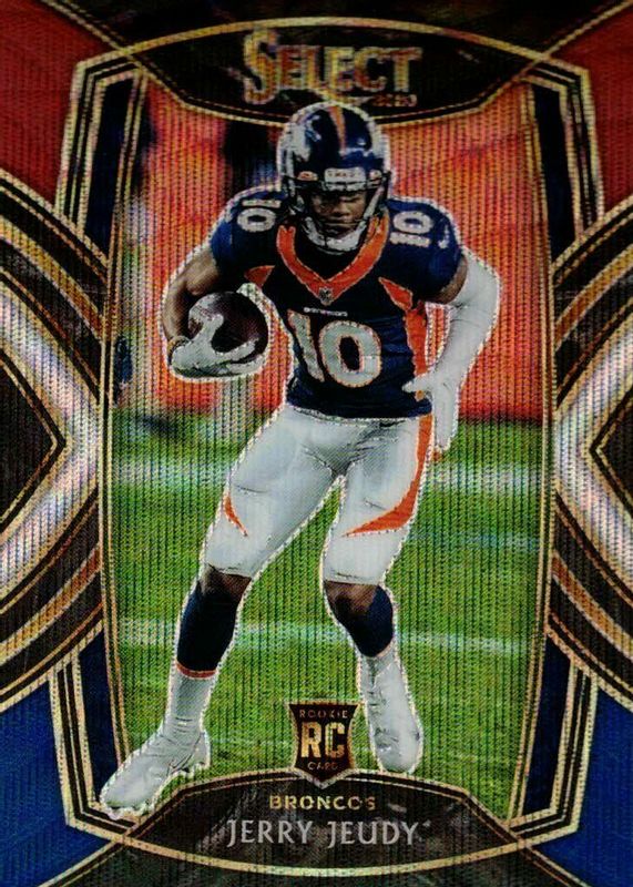 Jerry Jeudy 2020 Select #256 Club Level Tri-Color /99 Rookie SGC 10