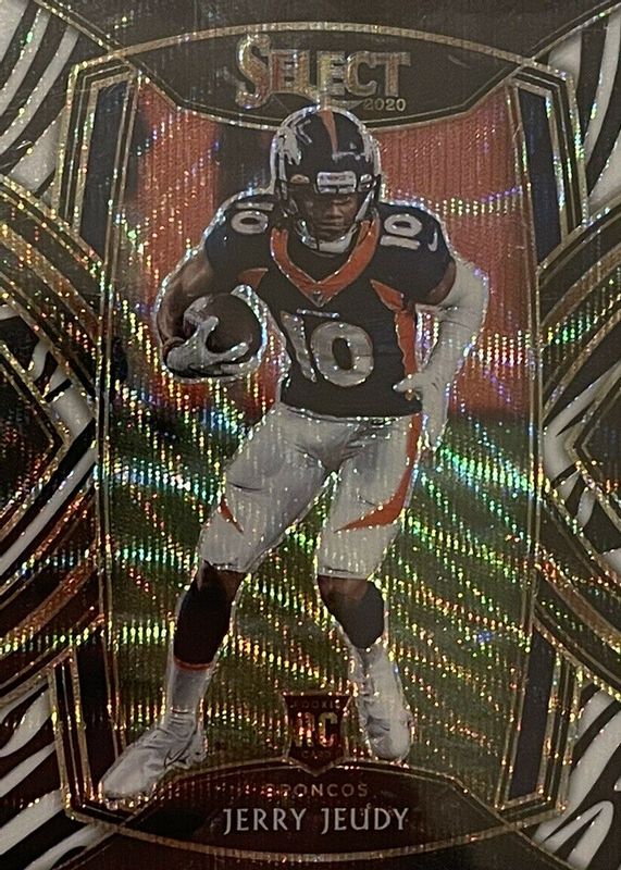 Jerry Jeudy 2020 Select #256 Club Level Zebra /(SSP) Rookie RAW