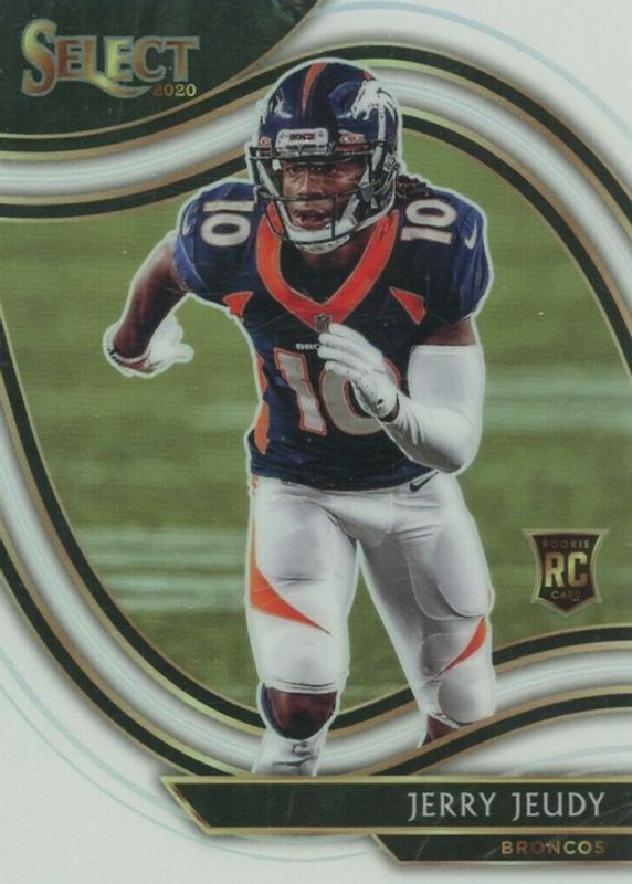 Jerry Jeudy 2020 Select #356 Field Level White /35 Rookie RAW