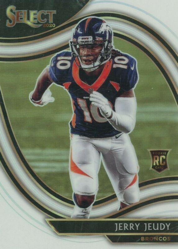 Jerry Jeudy 2020 Select #356 Field Level White /35 Rookie SGC 10