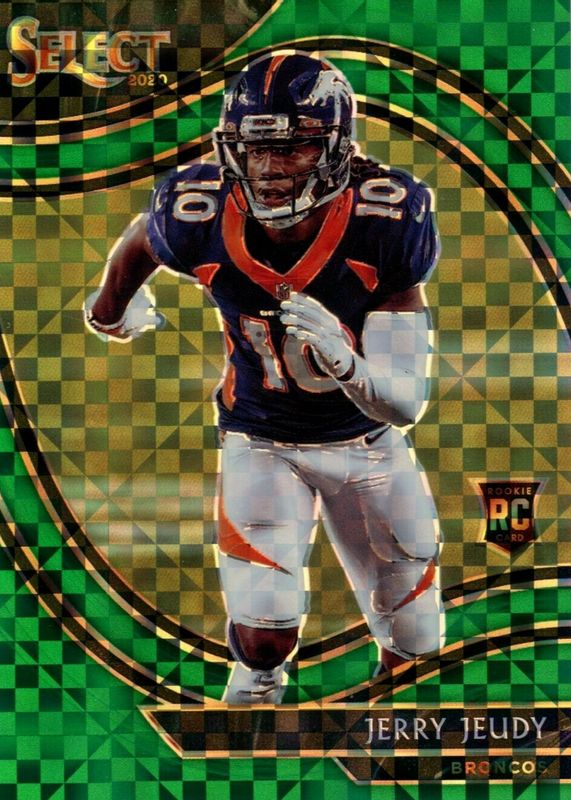 Jerry Jeudy 2020 Select #356 Field Level Green /5 Rookie SGC 9.5