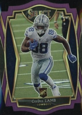 2020 Select #157 Premier Level Purple Die-Cut