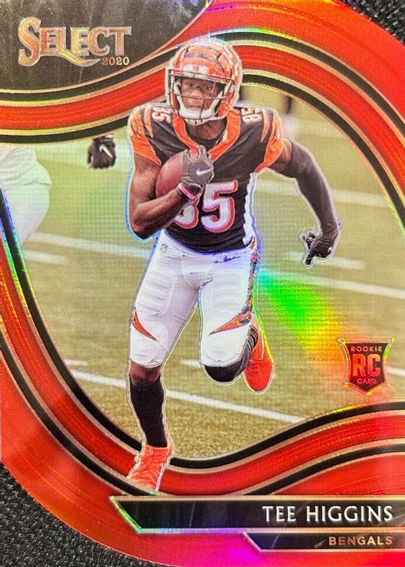 Tee Higgins 2020 Select #360 Field Level Red Die-Cut Rookie RAW