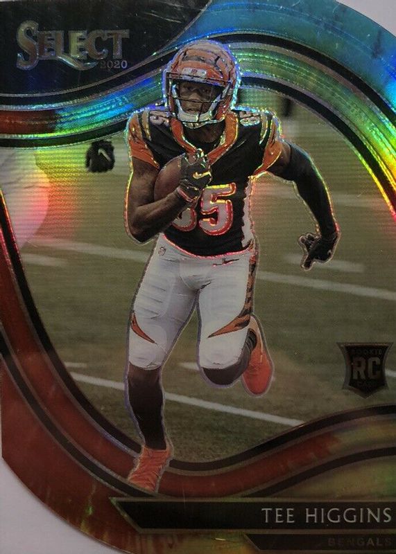 Tee Higgins 2020 Select #360 Field Level Tie-Dye Die-Cut /25 Rookie SGC 9