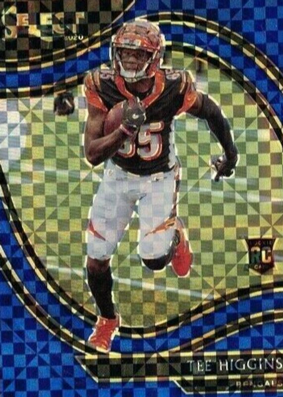 Tee Higgins 2020 Select #360 Field Level Blue /49 Rookie RAW