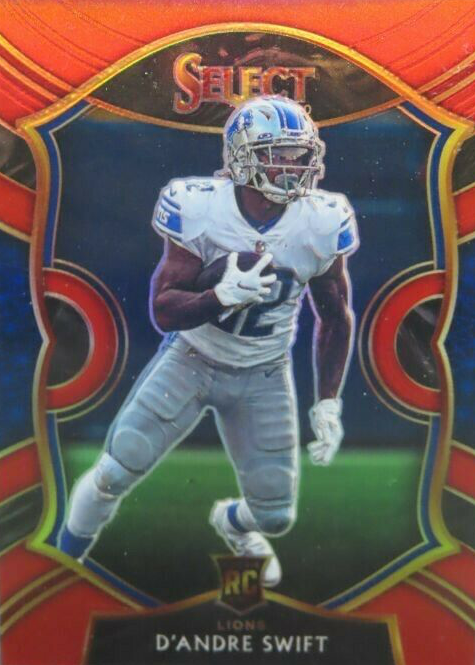 D'Andre Swift 2020 Select #51 Concourse Red /99 Price Guide