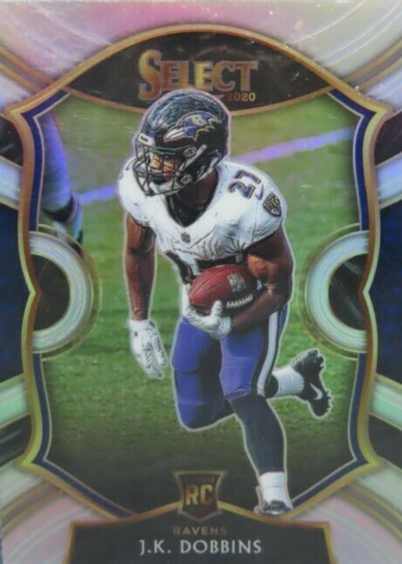 JK Dobbins 2020 Select #52 Concourse Silver Rookie SGC 10