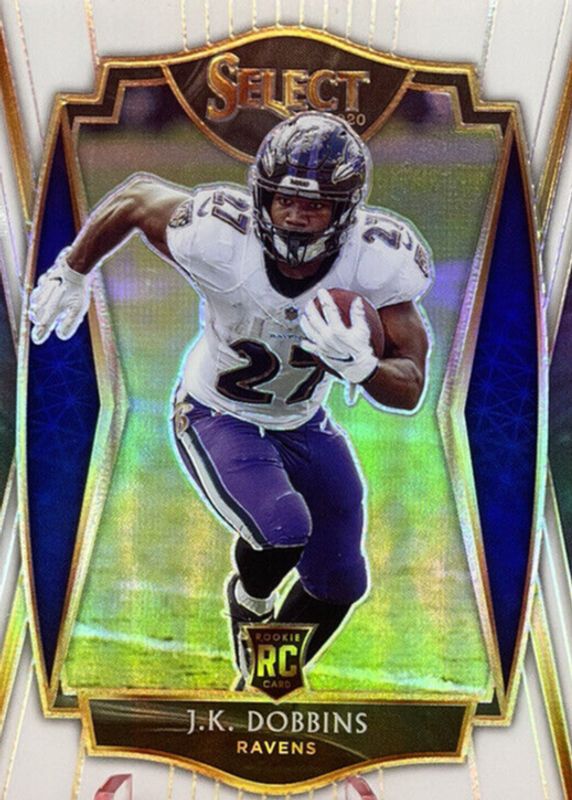 JK Dobbins 2020 Select #152 Premier Level White /35 Rookie SGC 10