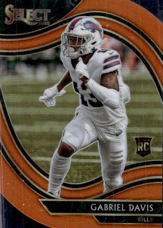 Gabriel Davis 2020 Select #382 Field Level Orange Die-Cut Rookie SGC 10