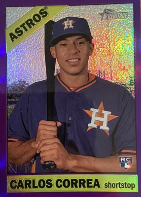 2015 Topps Heritage High Number #563 Chrome - Purple Refractor