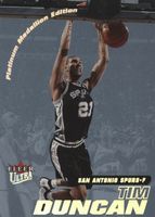 Tim Duncan 2000 Fleer Ultra #187 Platinum Medallion /50 Price