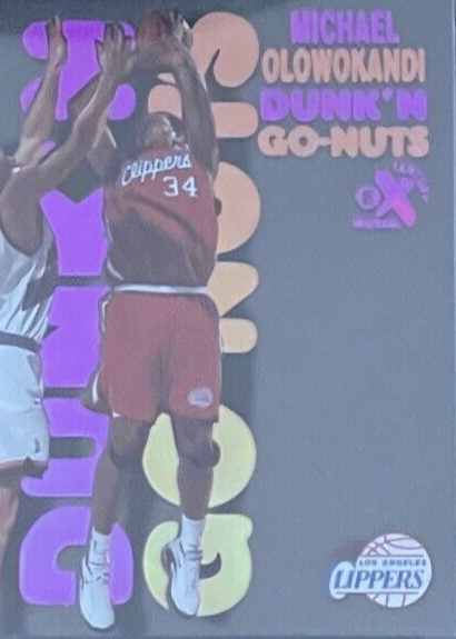 Michael Olowokandi 1998 SkyBox E-X Century #16DG Dunk 'N Go-Nuts Rookie
