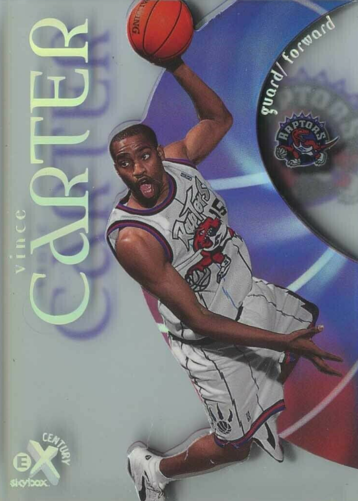 Vince Carter 1998 SkyBox E-X Century #10 Base PSA 10 Price 