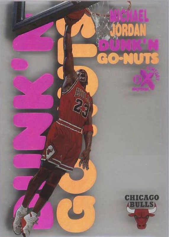 Michael Jordan 1998 SkyBox E-X Century #15DG Dunk 'N Go-Nuts SGC 5