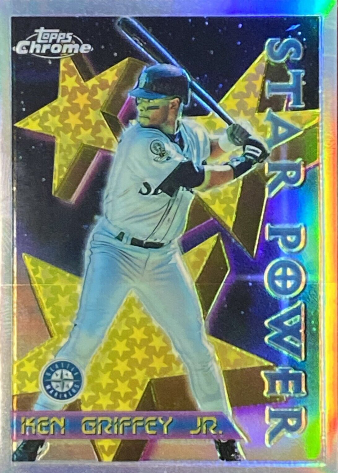 Ken Griffey Jr. 1996 Topps Chrome #90 Star Power - Refractor Price