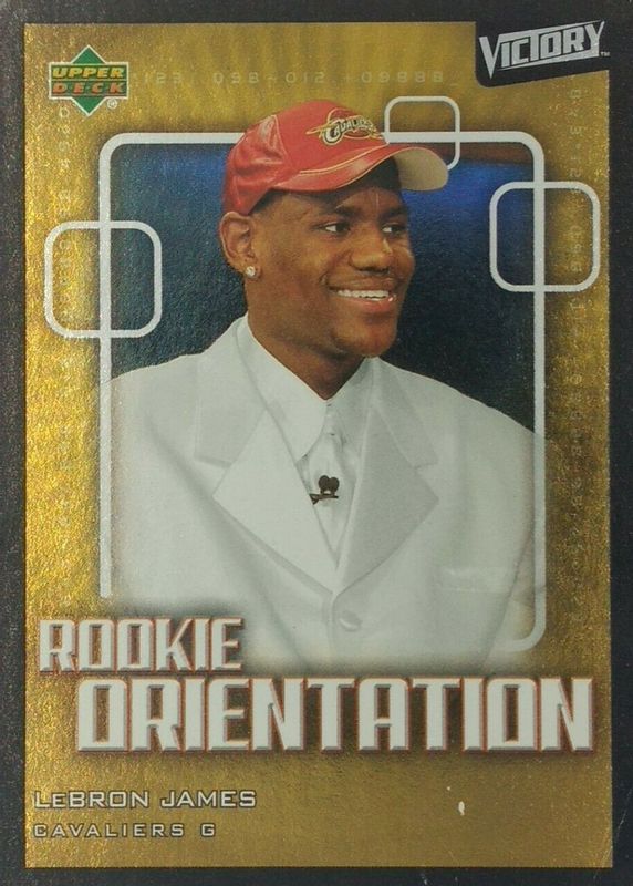 LeBron James 2003 Upper Deck Victory #101 Rookie Orientation Rookie PSA 7