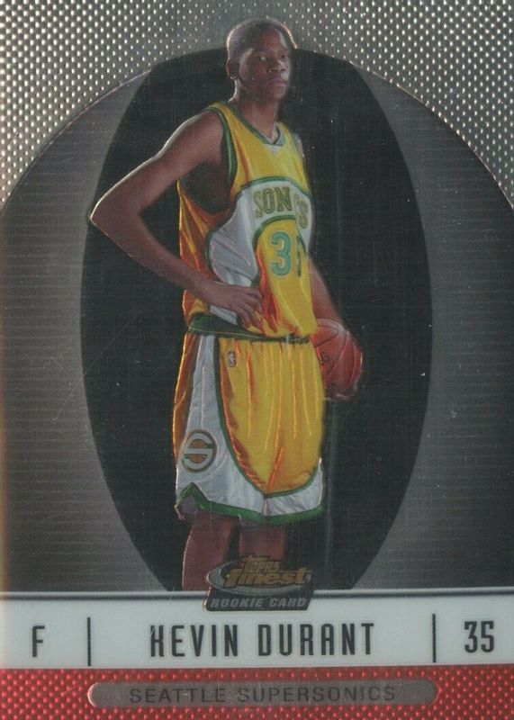 Kevin Durant 2006 Topps Finest #102 Base /539 (XRC) PSA 10