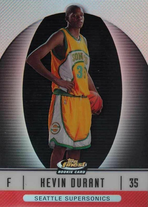 Kevin Durant 2006 Topps Finest #102 Refractor /399 (XRC) SGC 10