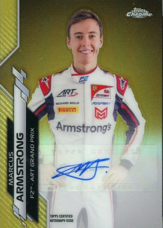 2020 Topps Chrome Formula 1 #F1A-MA Autographs - Gold Refractor /50
