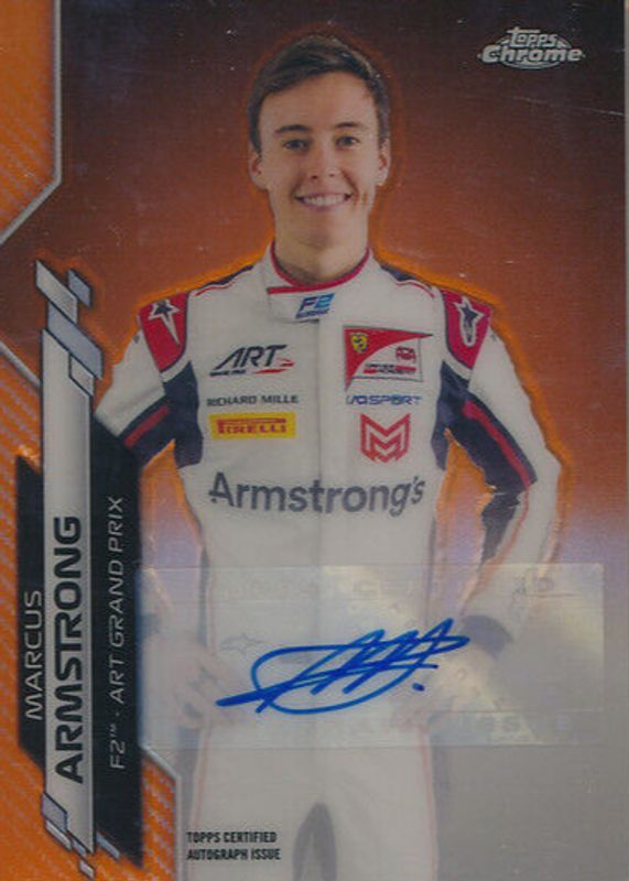 2020 Topps Chrome Formula 1 #F1A-MA Autographs - Orange Refractor /25