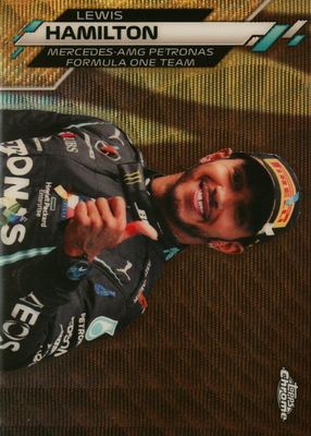 2020 Topps Chrome Formula 1 #174 F1 Racers - Gold Wave Refractor /50