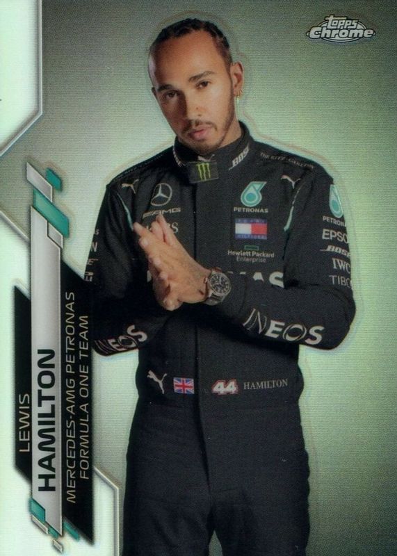 Lewis Hamilton 2020 Topps Chrome Formula 1 #1 Refractor SGC 10