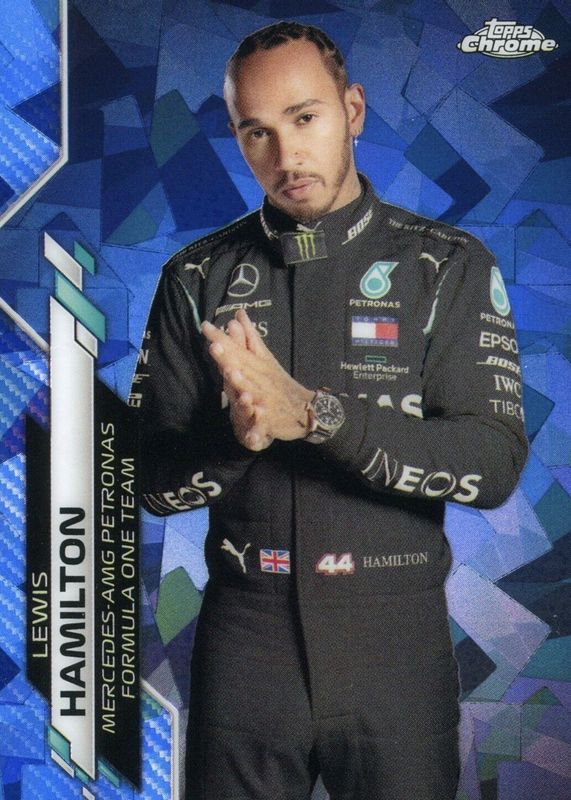 Lewis Hamilton 2020 Topps Chrome Formula 1 Sapphire Edition #1 Base BGS 9.5