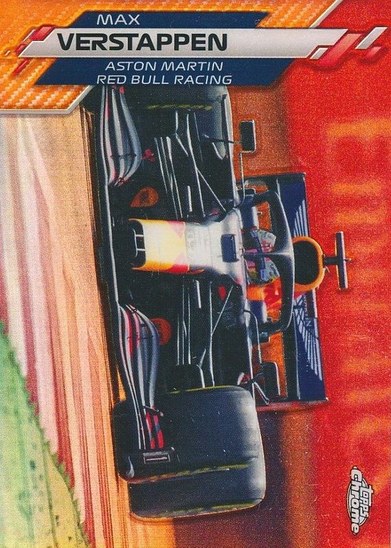 Max Verstappen 2020 Topps Chrome Formula 1 #26 F1 Cars - Orange Refractor /25 Rookie RAW