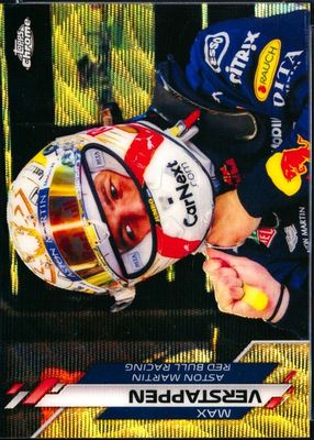 2020 Topps Chrome Formula 1 #179 F1 Racers - Gold Wave Refractor /50