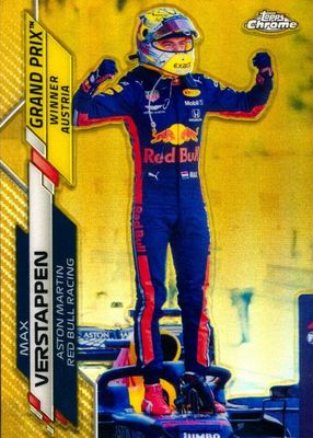 2020 Topps Chrome Formula 1 #141 Grand Prix Winners - Gold Refractor /50 (Austria)