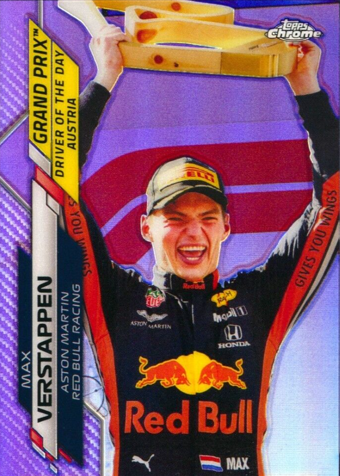 2020 TOPPSクローム PURPLE Max Verstappen 2020 TOPPS CHROME FORMULA 1 6 MAX VERSTAPPEN PURPLE