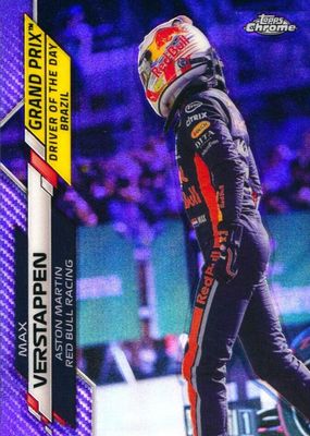 2020 Topps Chrome Formula 1 #173 Grand Prix Driver of the Day - Purple Refractor /399 (Brazil)