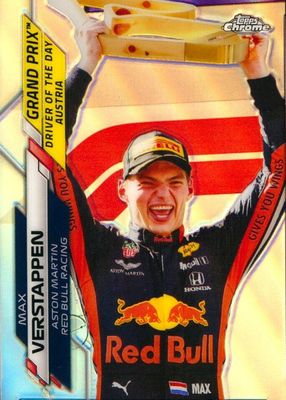 2020 Topps Chrome Formula 1 #162 Grand Prix Driver of the Day - Refractor (Austria)