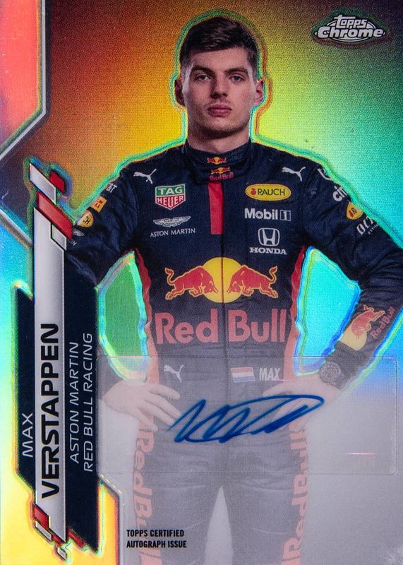 Max Verstappen 2020 Topps Chrome Formula 1 #F1A-MV Autographs (/52) Rookie PSA 10