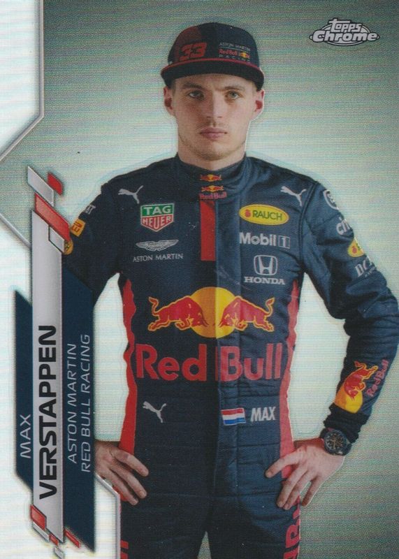 Max Verstappen 2020 Topps Chrome Formula 1 #6 Refractor Rookie SGC 9.5