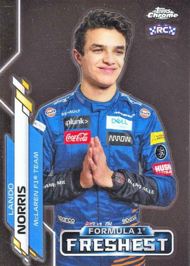 Lando Norris 2020 Topps Chrome Formula 1 #199 F1 Freshest