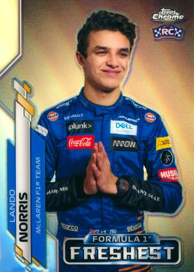 Lando Norris 2020 Topps Chrome Formula 1 #199 F1 Freshest
